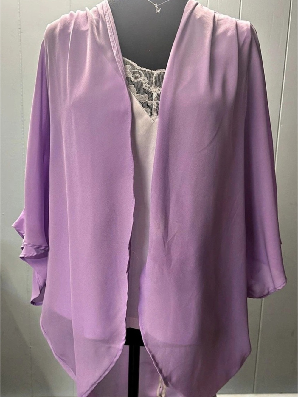 Style Rack Purple Blouse Size Large NWT